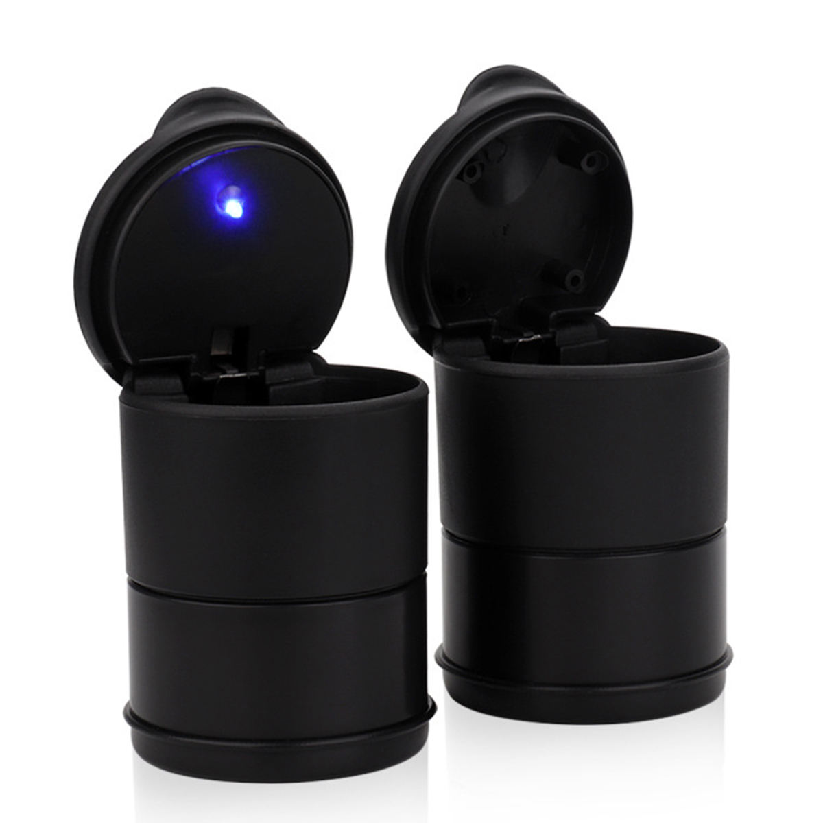 Universal Car Ashtray Garbage Coin Storage Cup Co<i></i>ntainer Cigar Ash Cup Holder with Lid Black Car Sty